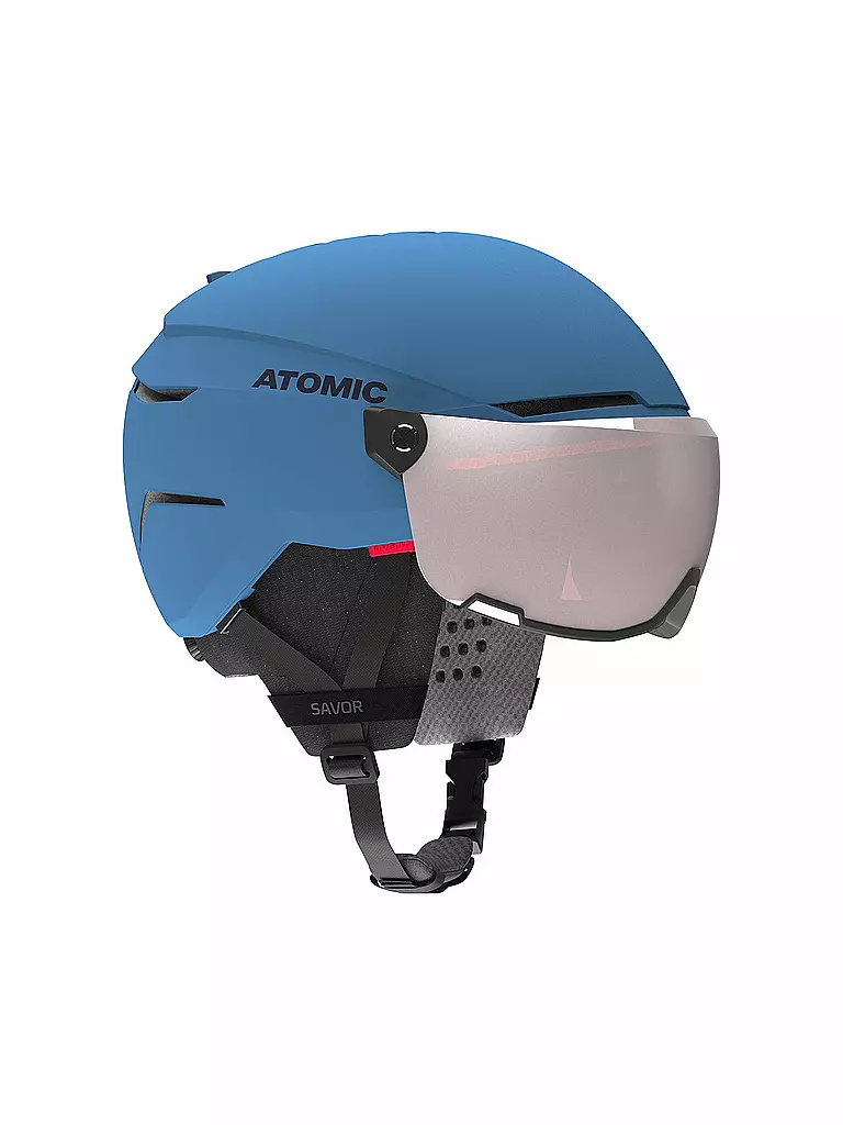 ATOMIC Kinder Skihelm Savor Visor JR blau